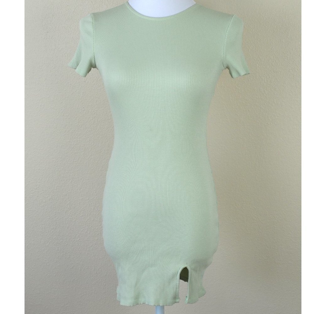 Urban Outfitters Aly Ribbed Open-back Mini Dress M - Picture 2 of 8